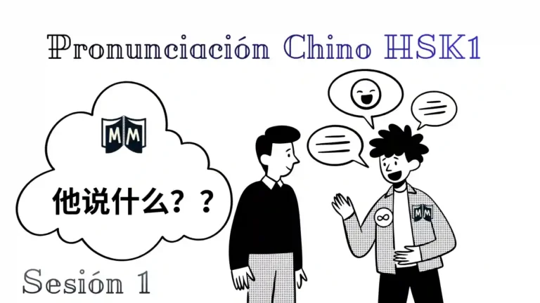 Ejercicio interactivo de pronunciación chino HSK1 sesión 1 - Ejercicio oral Mucho Más que Nihao