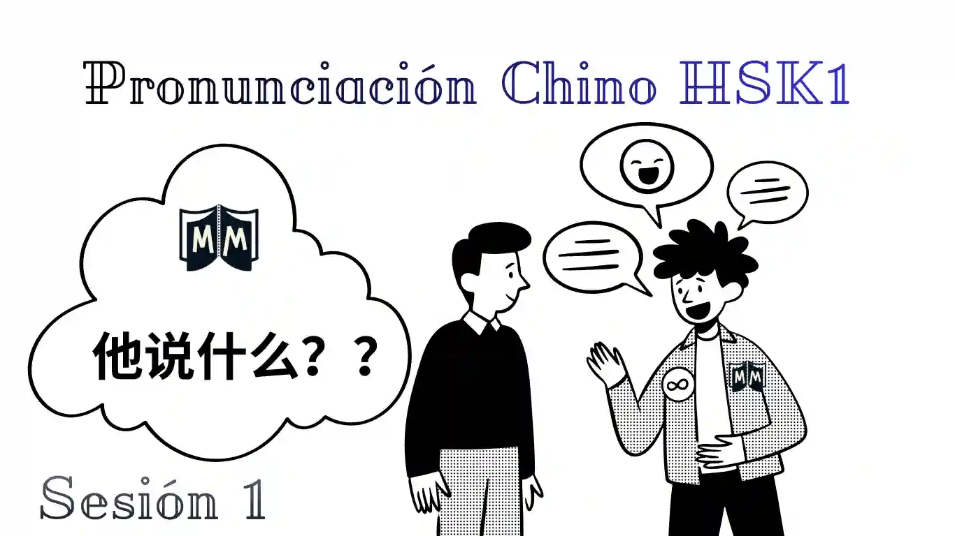 Ejercicio interactivo de pronunciación chino HSK1 sesión 1 - Ejercicio oral Mucho Más que Nihao